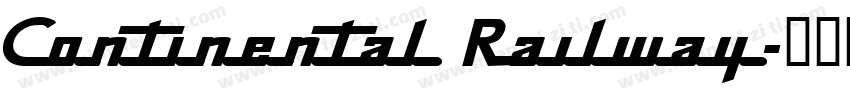Continental Railway字体转换